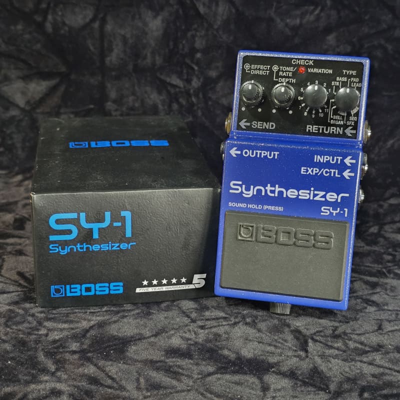 used 2019 - Present Boss SY-1 Synthesizer Blue - Effect Pedal