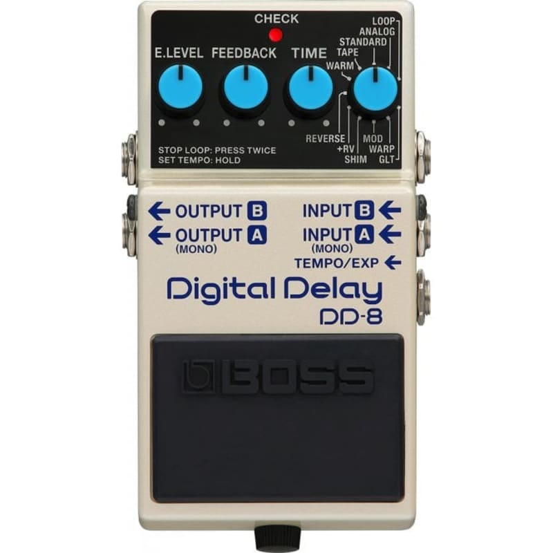 new 2019 - Present Boss DD-8 Digital Delay White - Effect Pedal