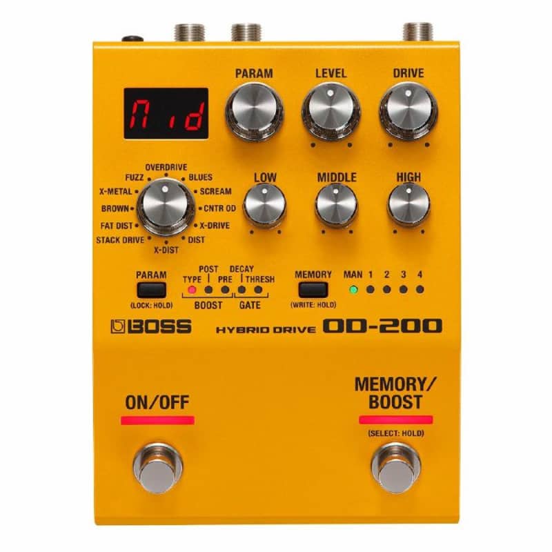 new Boss OD-200 Drive Effects Pedal Hybrid - Effect Pedal