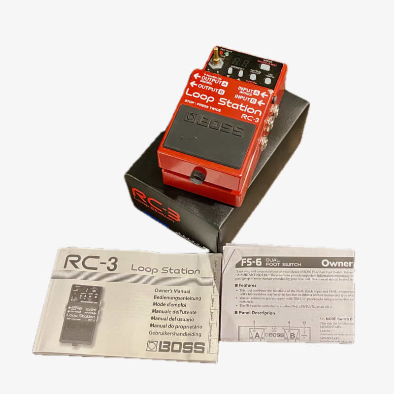 used 2011 - Present Boss RC-3 Loop Station Red - Effect Pedal