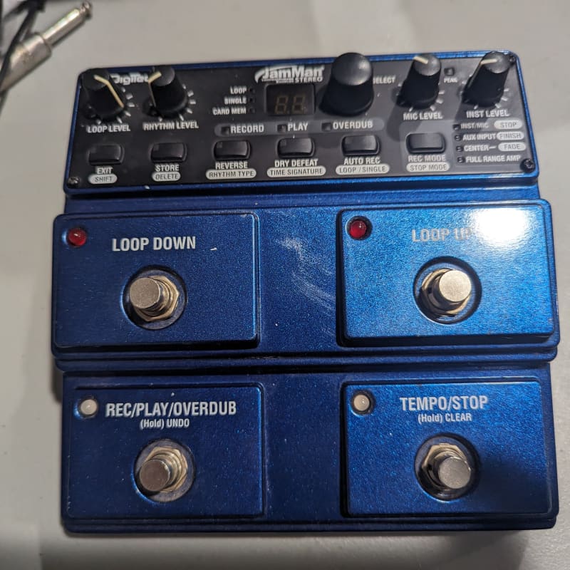 used 2010s DigiTech JML2 JamMan Stereo Blue - Effect Pedal