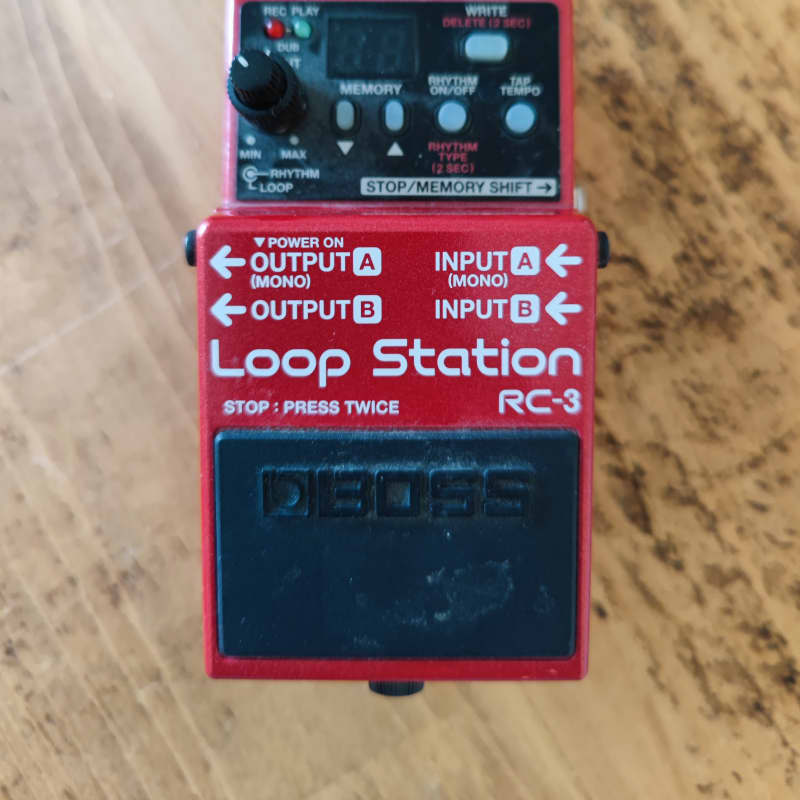 used 2000's Boss RC3 Loop station Red - Effect Pedal