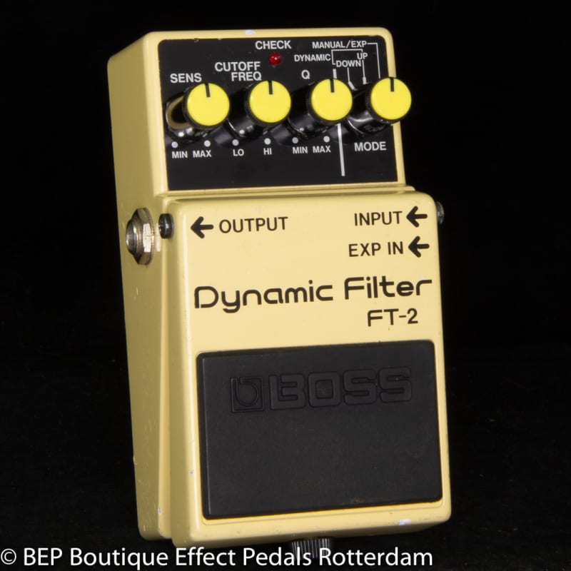 used 1986 - 1989 Boss FT-2 Dynamic Filter (Black Label) Yellow - Effect Pedal