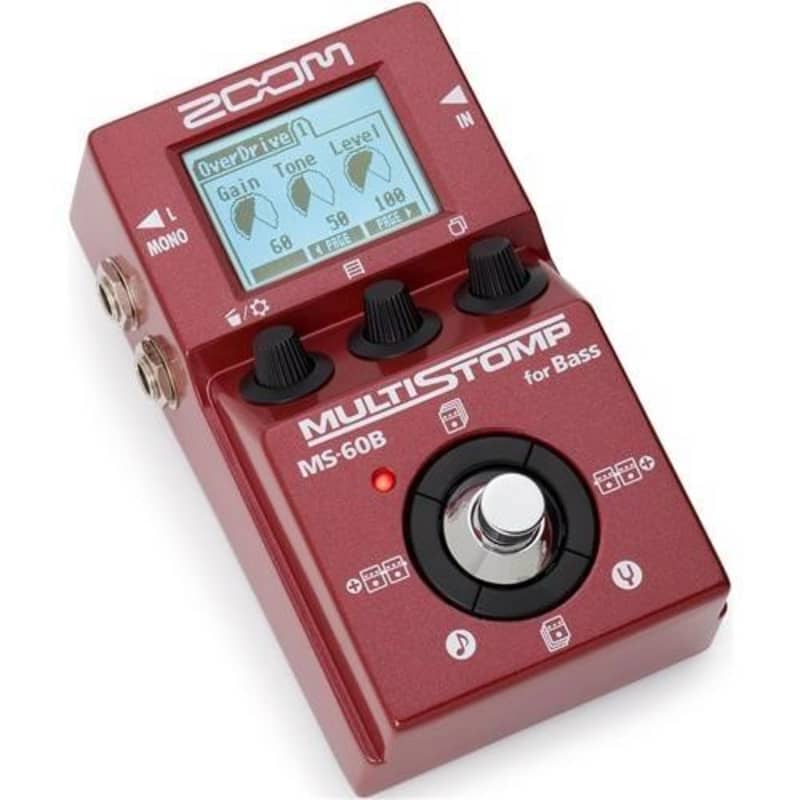 new Zoom Zoom MS-60B MultiStomp Multi Effects Bass Pedal Multi - Effect Pedal