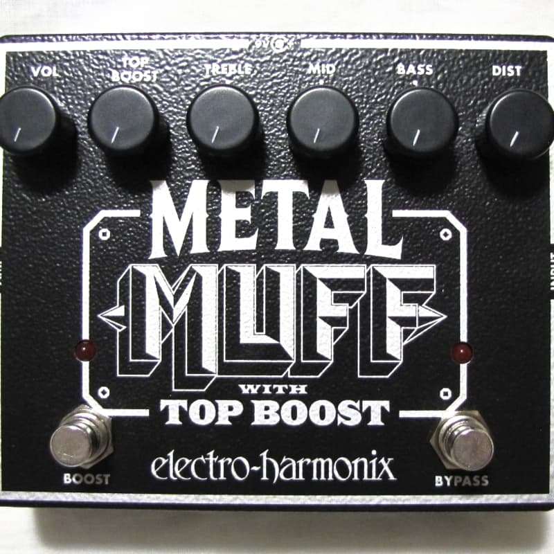 used 2010s Electro-Harmonix Metal Muff w/Top Boost Black - Effect Pedal