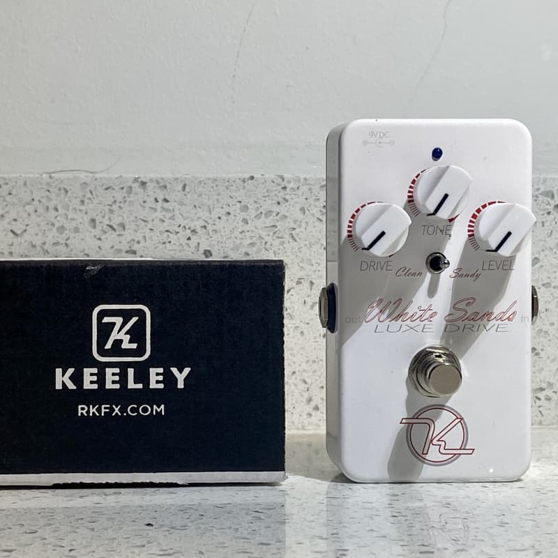 used ~2020 Keeley White Sands Luxe Drive White - Effect Pedal