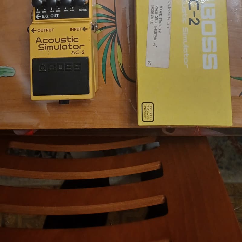 used 1997 - 2006 Boss AC-2 Acoustic Simulator (Silver Label) Yellow - Effect Pedal