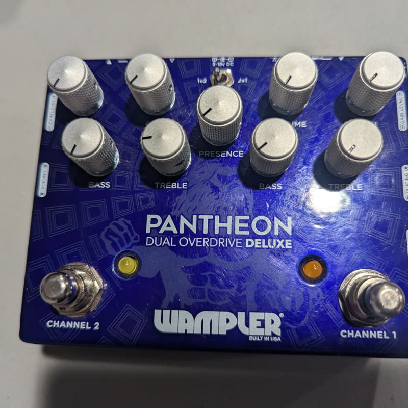 used 2021 Wampler Pantheon Dual Overdrive Deluxe Blue - Effect Pedal