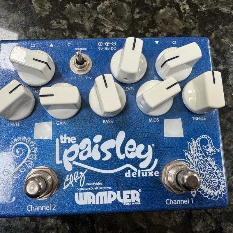 used 2010s Wampler Paisley Drive Deluxe Blue – Effect Pedal