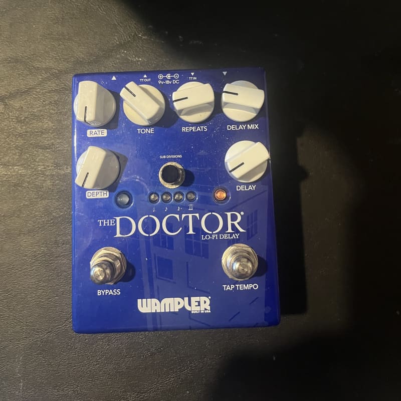 used 2010s Wampler The Doctor LoFi Ambient Delay Blue - Effect Pedal