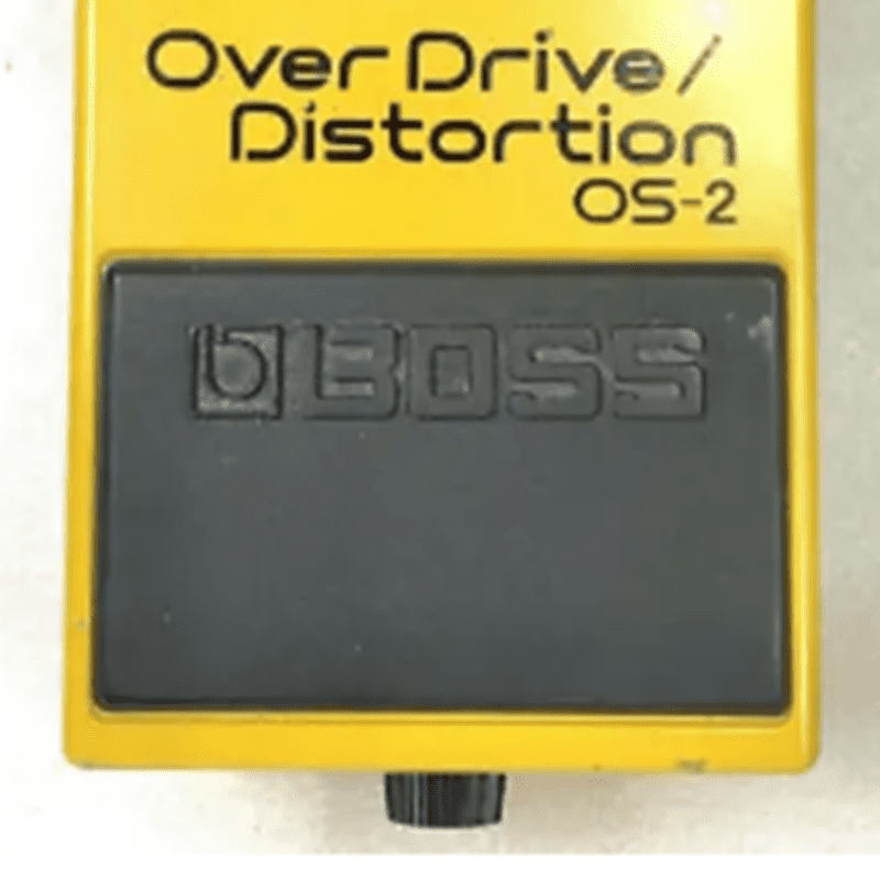 used Boss OS-2 OverDrive/Distortion (Silver Label) Yellow - Effect Pedal