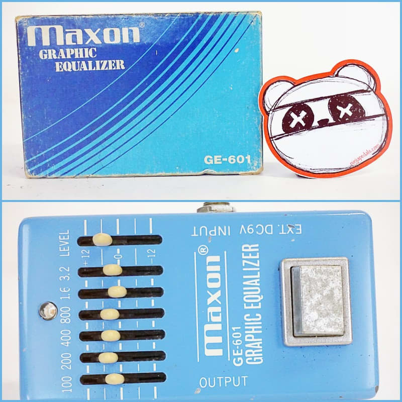 used 1980s Maxon GE601 Graphic Equalizer Blue - Effect Pedal