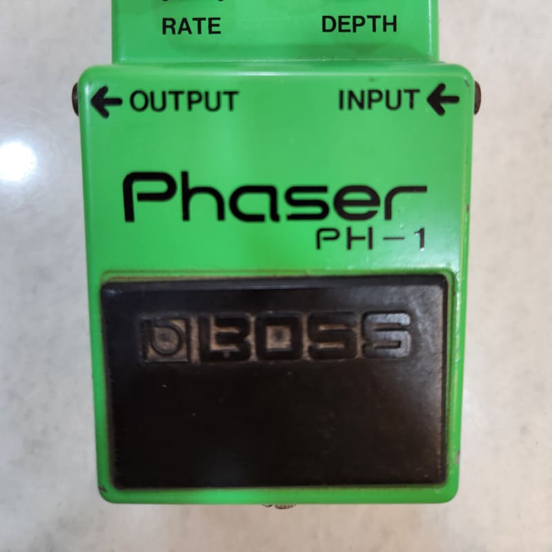 used 1977 - 1981 Boss PH-1 Phaser (Black Label) Green - Effect Pedal