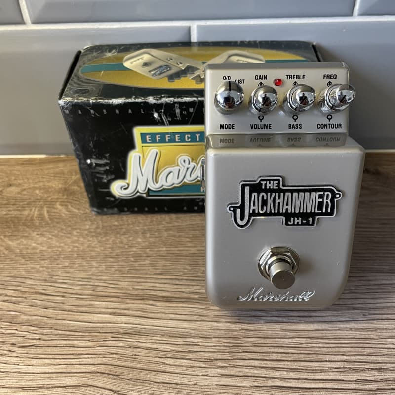 used 2010s Marshall JH-1 Jackhammer Distortion Pedal Silver - Effect Pedal