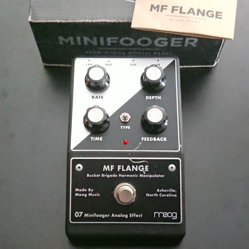 used 2010s Moog Minifooger MF Flange Black - Effect Pedal