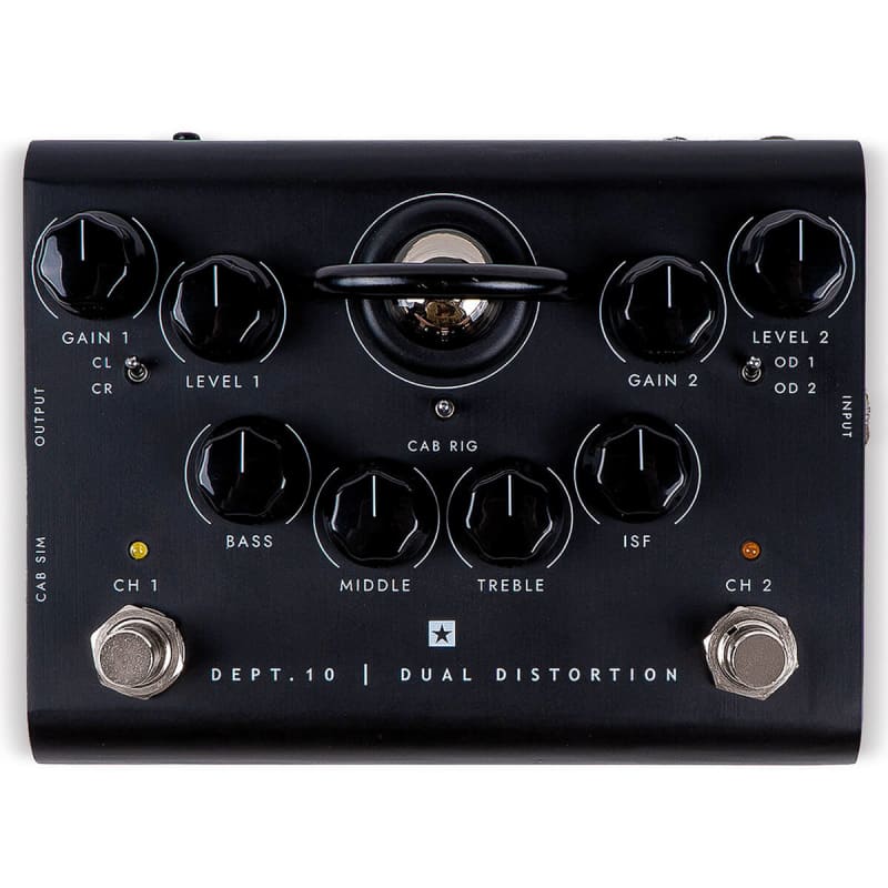 new 2021 Blackstar Dept. 10 Dual Distortion Black - Effect Pedal