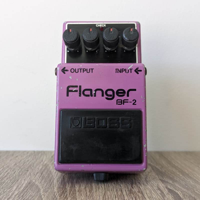 used 1980 - 1984 Boss BF-2 Flanger (Black Label) Purple - Effect Pedal