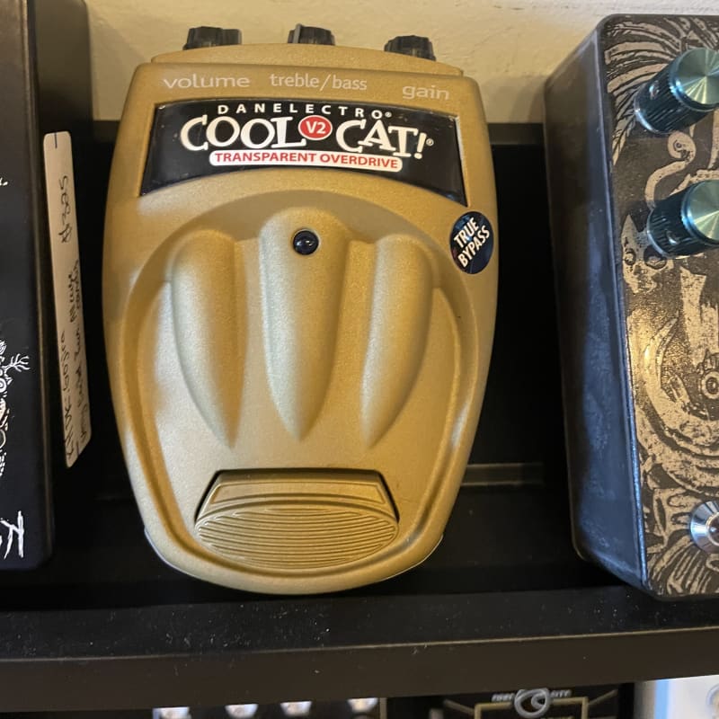 used 2010s Danelectro Cool Cat Transparent Overdrive V2 Gold - Effect Pedal