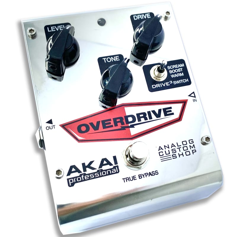 used 2010s Akai Drive3 Tri-Mode Overdrive Chrome - Effect Pedal