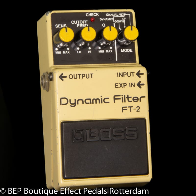 used 1986 - 1989 Boss FT-2 Dynamic Filter (Black Label) Yellow - Effect Pedal