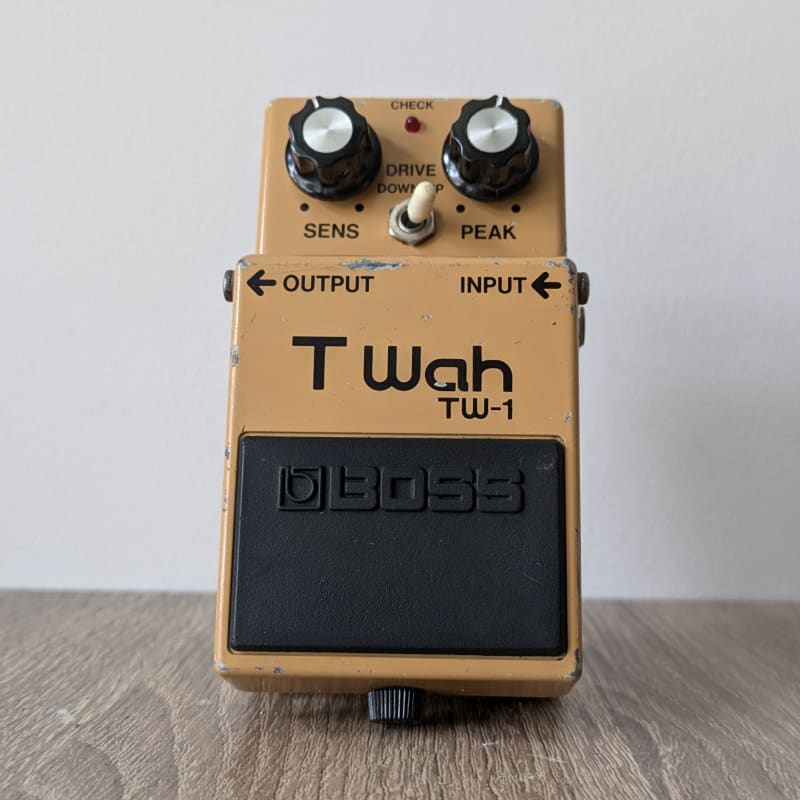 used 1977 - 1989 Boss TW-1 T Wah (Black Label) Yellow - Effect Pedal