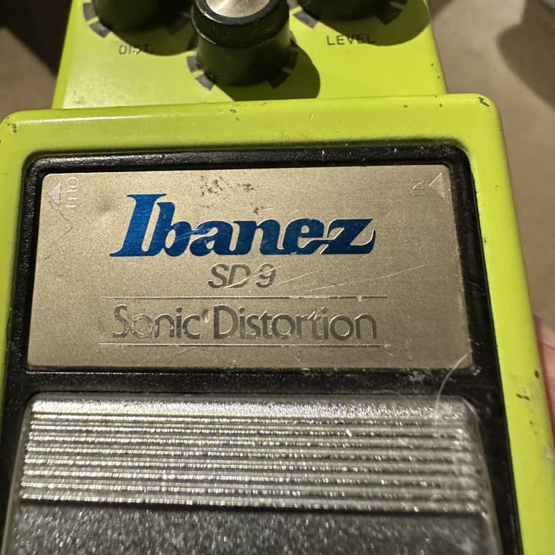 used 1980s Ibanez SD-9 Sonic Distortion Green - Effect Pedal