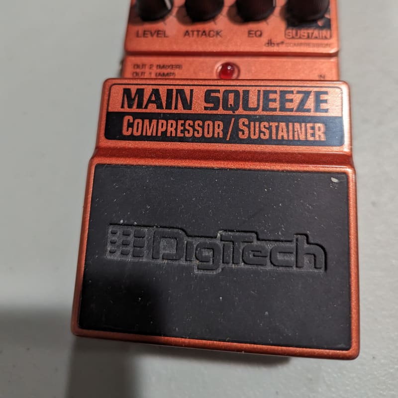 used 2000s DigiTech Main Squeeze Compressor Orange - Effect Pedal