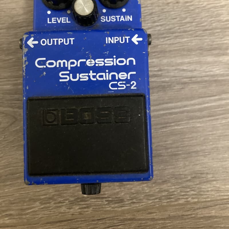 used 1981 - 1986 Boss CS-2 Compression Sustainer (Black Label) Blue - Effect Pedal