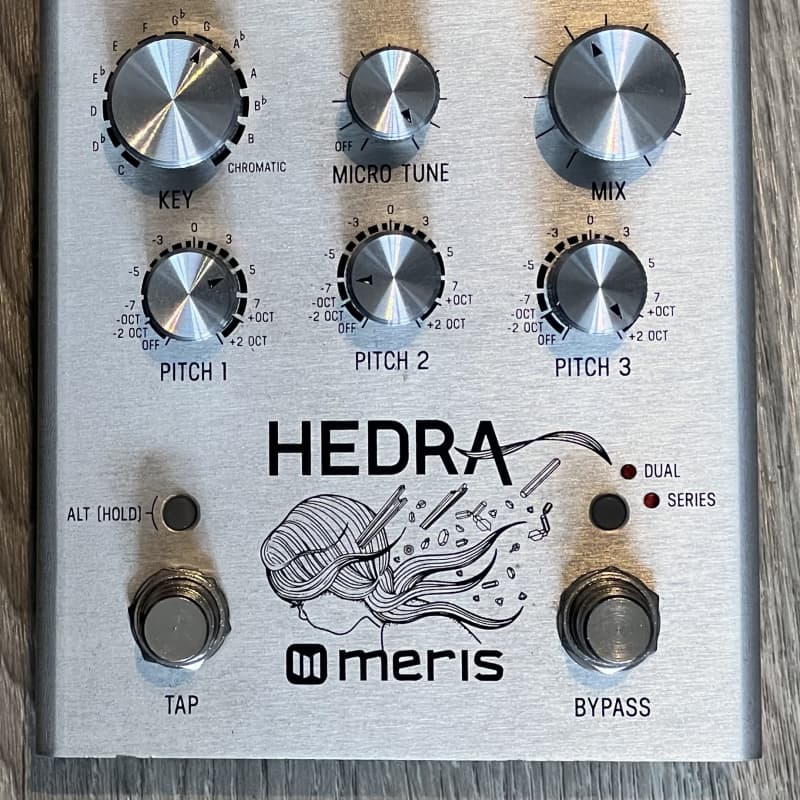 used 2019 Meris Hedra 3-Voice Rhythmic Pitch Shifter Silver - Effect Pedal