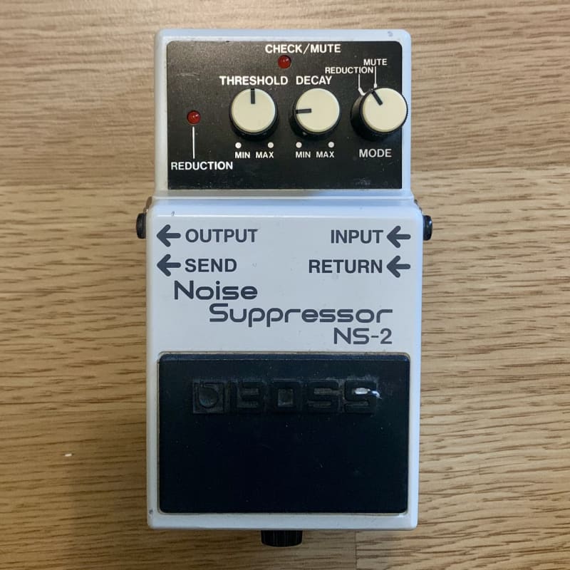 used 1989 - Present Boss NS-2 Noise Suppressor (Silver Label) White - Effect Pedal