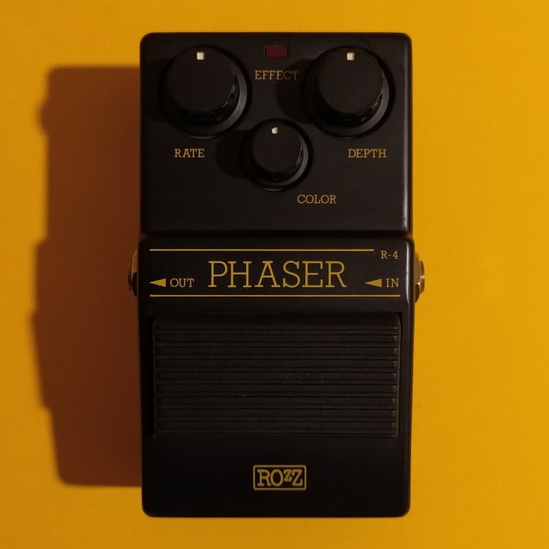 used 1980s Rozz R-4 Phaser Black / Yellow - Effect Pedal