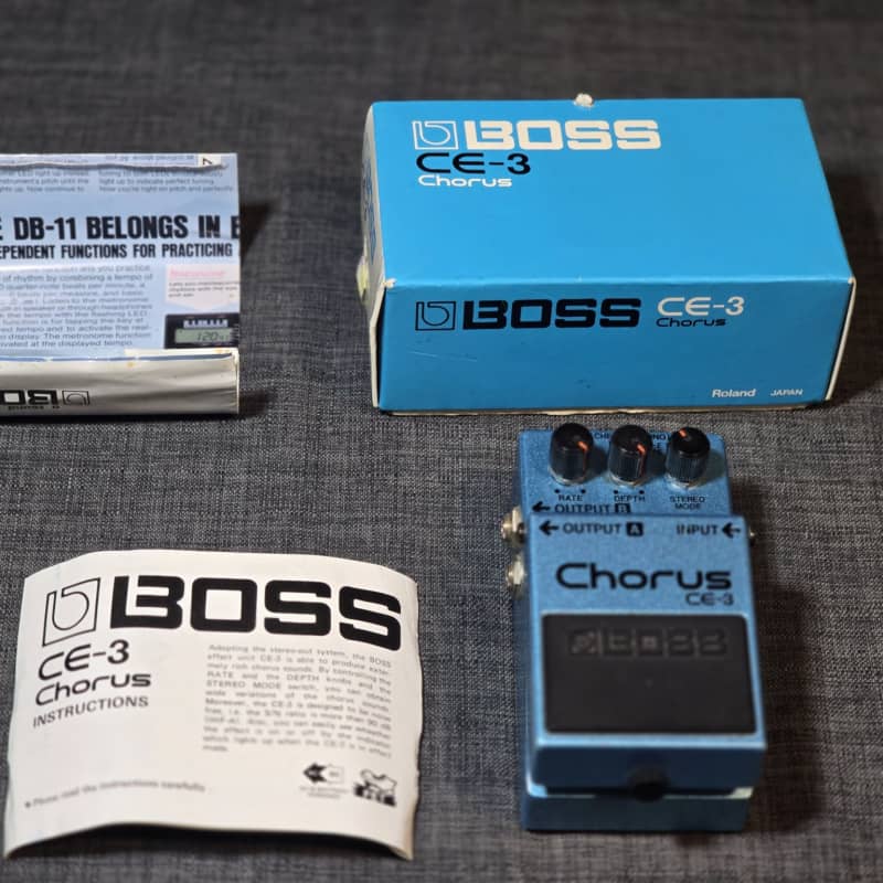 used 1988 - 1992 Boss CE-3 Chorus (Green Label) Blue - Effect Pedal