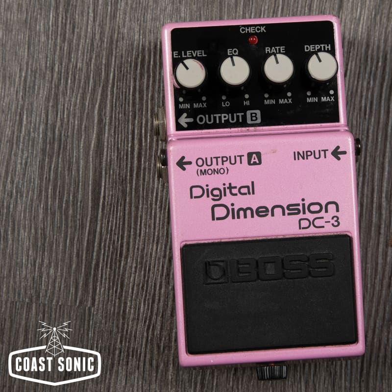 used 1988 - 1989 Boss DC-3 Digital Dimension (Blue Label) Pink - Effect Pedal