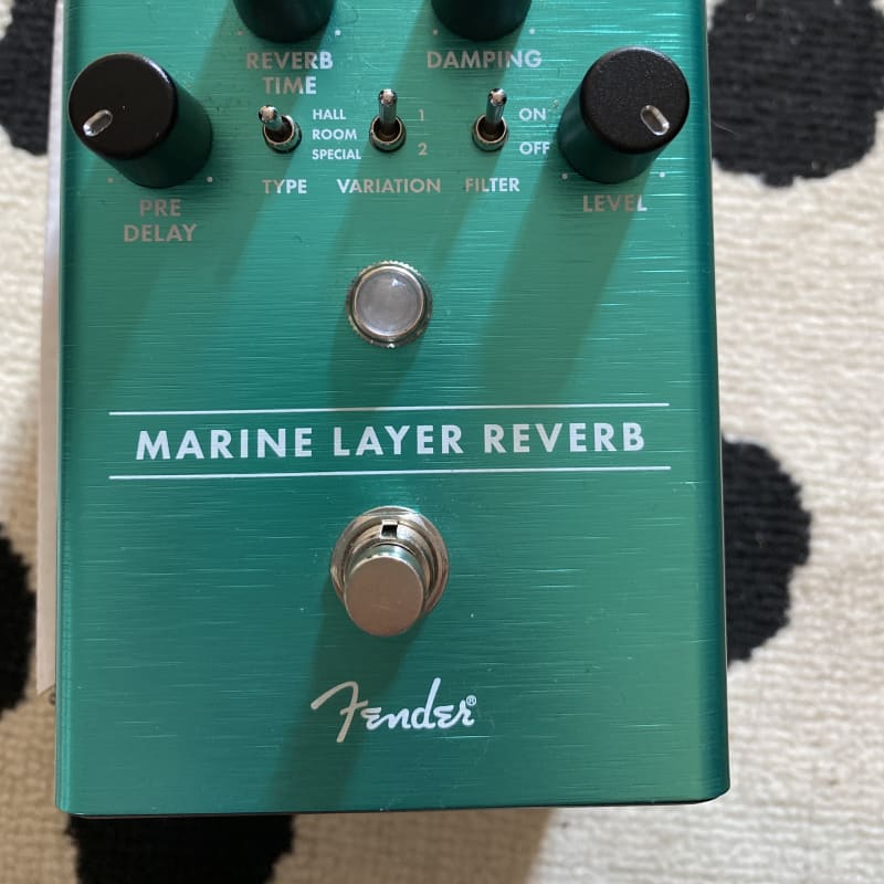 used 2018 - Present Fender Marine Layer Reverb Green - Effect Pedal