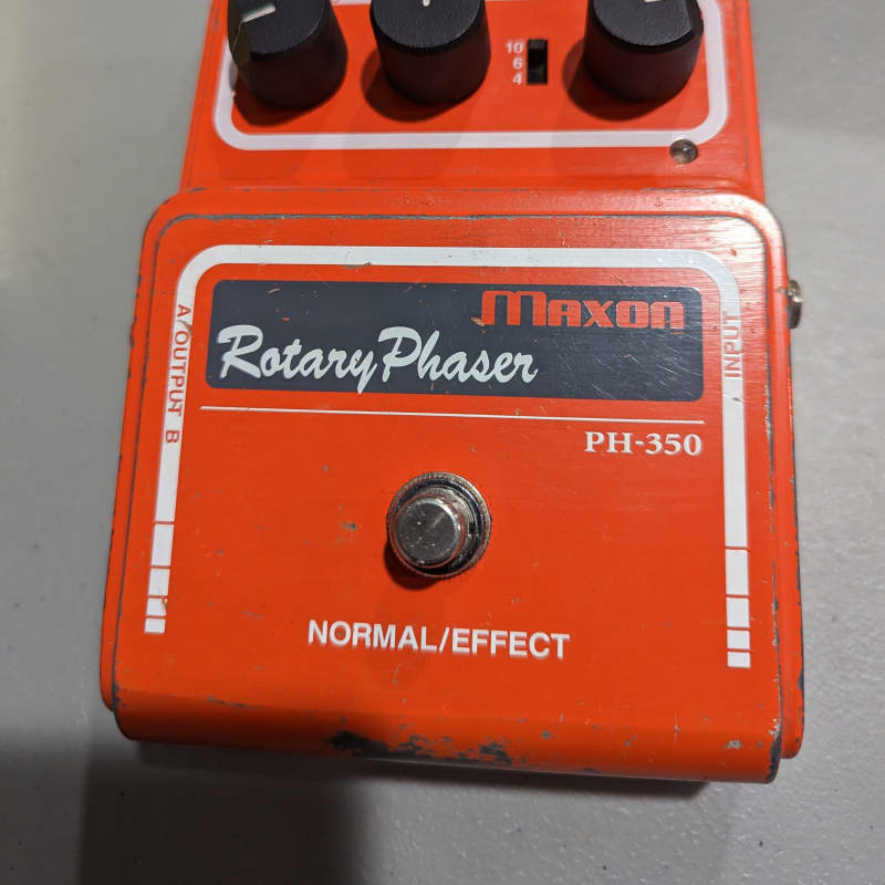 used 1980s Maxon PH-350 Rotary Phaser Orange - Effect Pedal