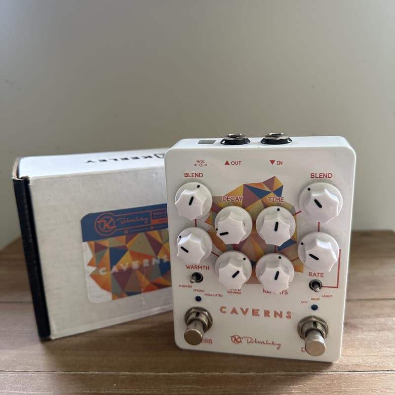 used 2017 - Present Keeley Caverns Reverb / Delay V2 White - Effect Pedal