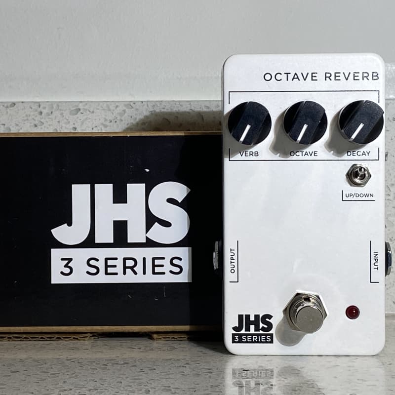 used ~2020 JHS 3 Series Octave Reverb White - Effect Pedal