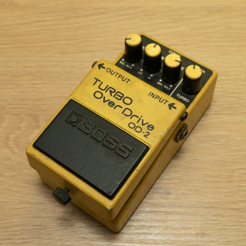 used 1988 - 1995 Boss OD-2 Turbo OverDrive (Black Label) Yellow - Effect Pedal