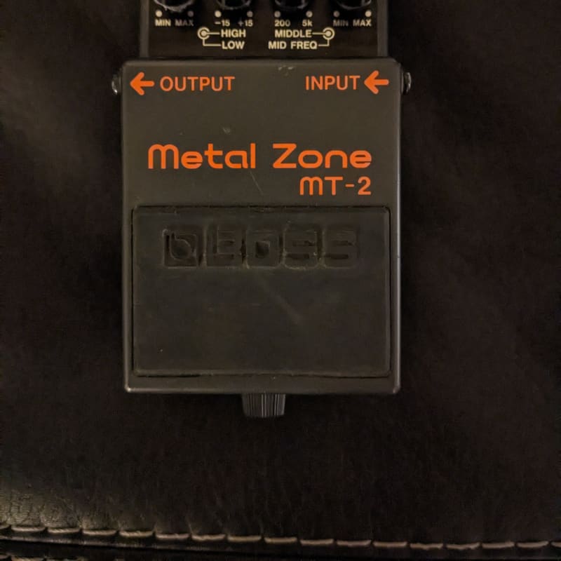 used 1991 - Present Boss MT-2 Metal Zone (Silver Label) Black - Effect Pedal