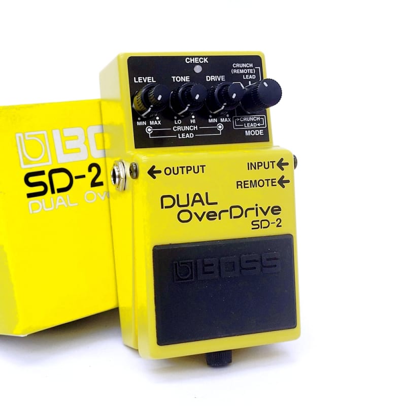 used 1993 - 1998 Boss SD-2 Dual OverDrive (Silver Label) Yellow - Effect Pedal