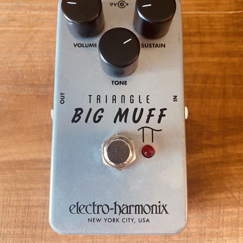 used Circa 2022 Electro-Harmonix Triangle Big Muff Pi Silver – Effect Pedal