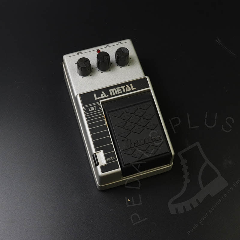 used 1980s Ibanez LA Metal LM7 Silver - Effect Pedal