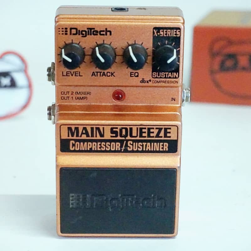 used 2000s DigiTech Main Squeeze Compressor Orange - Effect Pedal