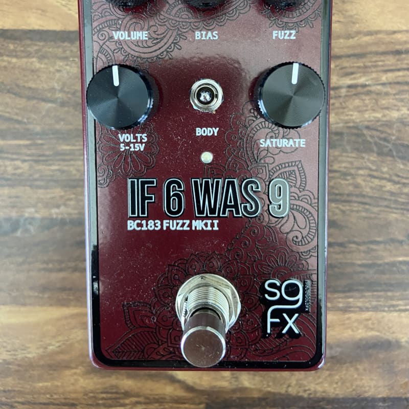 used 2022 - Present SolidGoldFX If 6 Was 9 MKII Red Wine - Effect Pedal