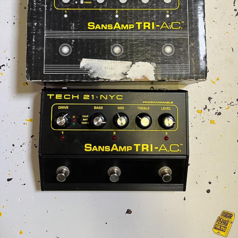 used 2010s Tech 21 SansAmp Tri-AC Black - Effect Pedal