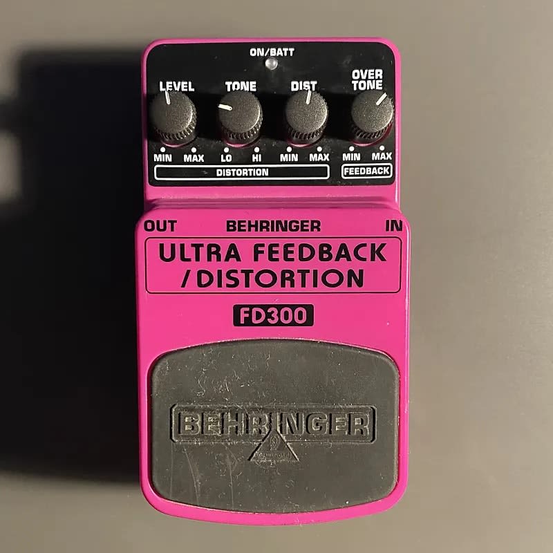 used 2000s Behringer FD300 Ultra Feedback / Distortion Purple - Effect Pedal