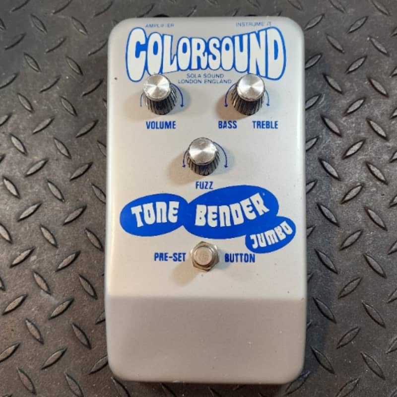 used 1978 Colorsound Jumbo Tone Bender 1978 Silver/Blue - Effect Pedal