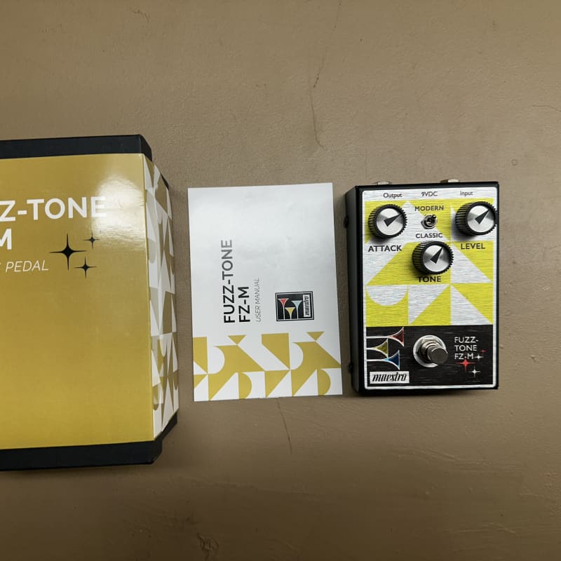 used 2022 - Present Maestro Fuzz-Tone FZ-M Yellow Graphic - Effect Pedal