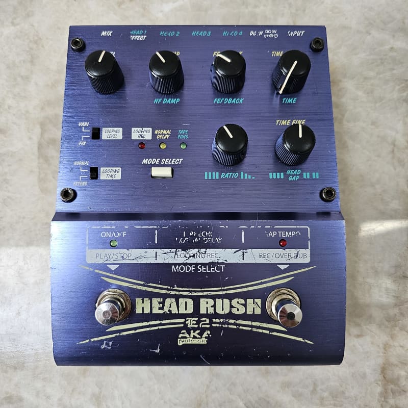 used 2010s Akai E2 Headrush Delay/Looper Blue - Effect Pedal