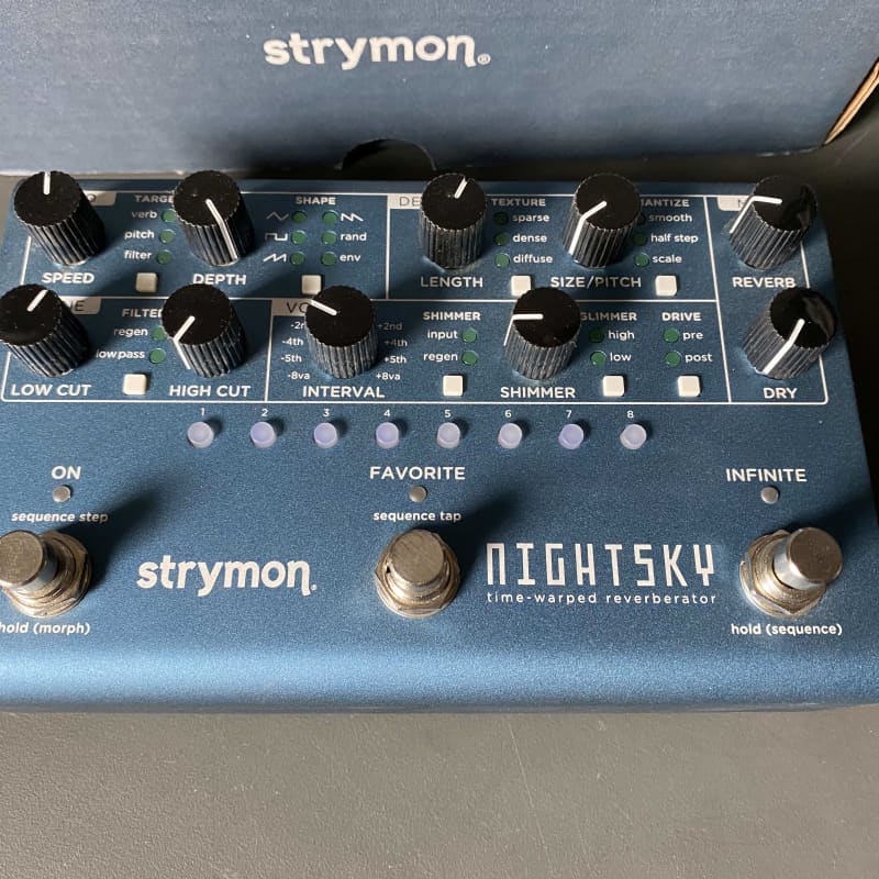 used 2020 - Present Strymon NightSky Time-Warped Reverberator Blue - Effect Pedal